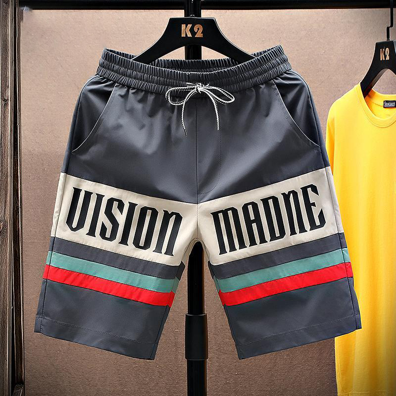 大码300斤男装短裤男夏季薄款速干男士大裤衩休闲网红宽松运动裤2