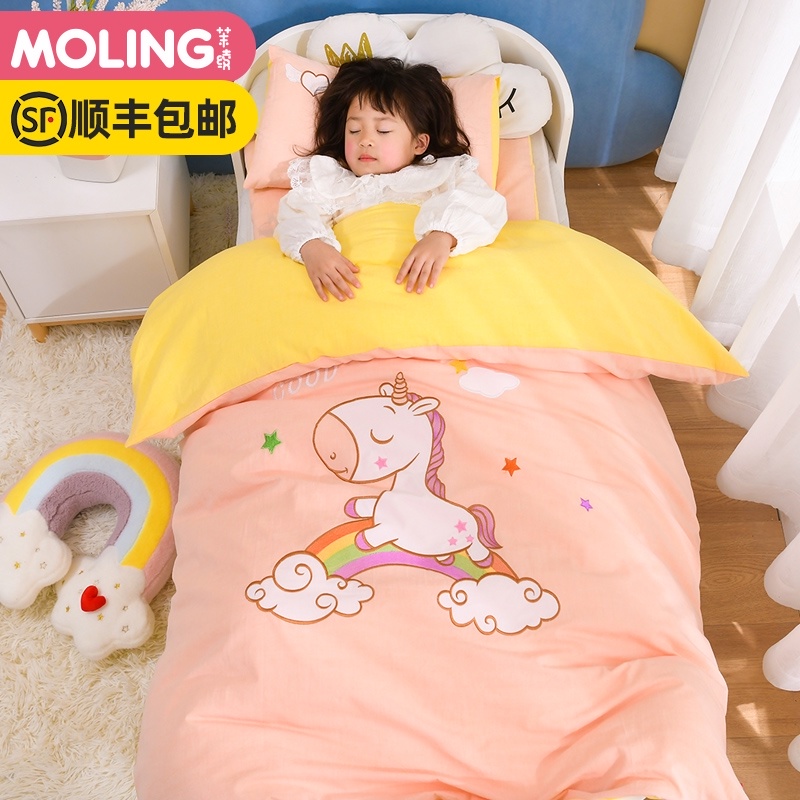 儿童幼儿园被子三件套被褥被套宝宝午睡被纯棉婴儿床上用品六件套