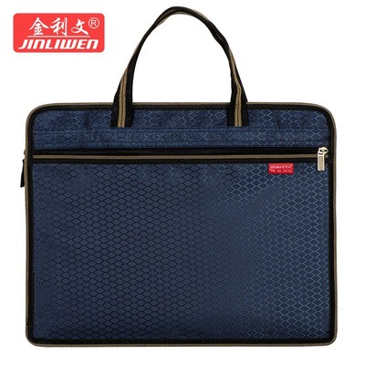 10个装文件袋JLW705手提公文包资料袋会议袋电脑包时尚帆布大容量