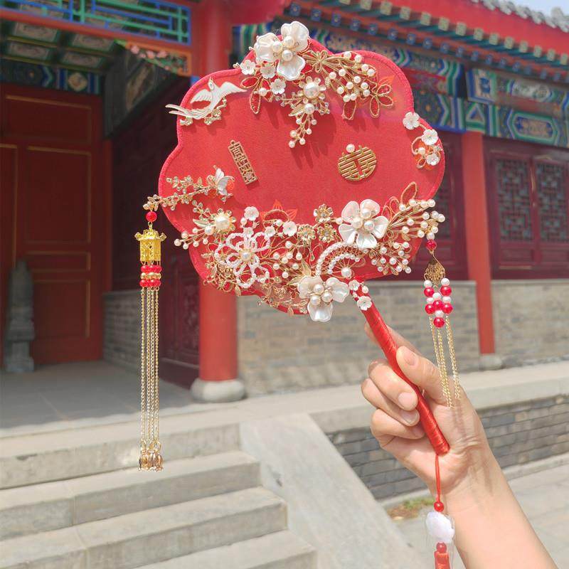 新娘喜扇秀禾服团扇结婚婚礼团扇古风扇子出嫁扇喜字扇中式手捧花,鲜花速递/花卉仿真/绿植园艺,割草机/草坪机,淘宝优惠券,粉丝福利购,淘宝优惠卷