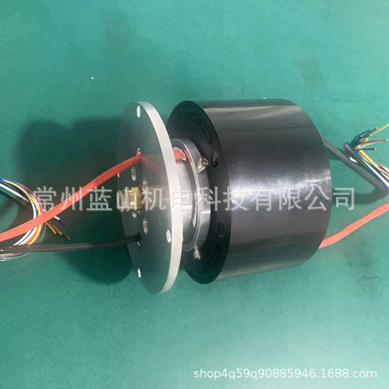 厂家加工法兰安装滑环集电环高速大功率传输结构紧凑旋转接头滑环