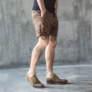 短裤 休闲工装 阿美咔叽三分裤 美式 热裤 男士 四分中裤 潮 复古夏季