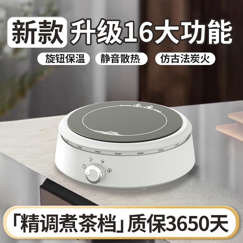 电陶炉2024新款家用电热炉子煮茶器小型电磁茶炉迷你烧水玻璃茶壶