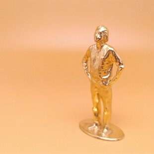 爱因斯坦的脑子科学家金属摆件男生铜人物模型创意摆件理科生礼物