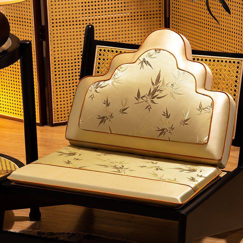 新中式红木椅子坐垫海绵垫实木餐桌椅子垫子圈椅座垫太师椅垫定制