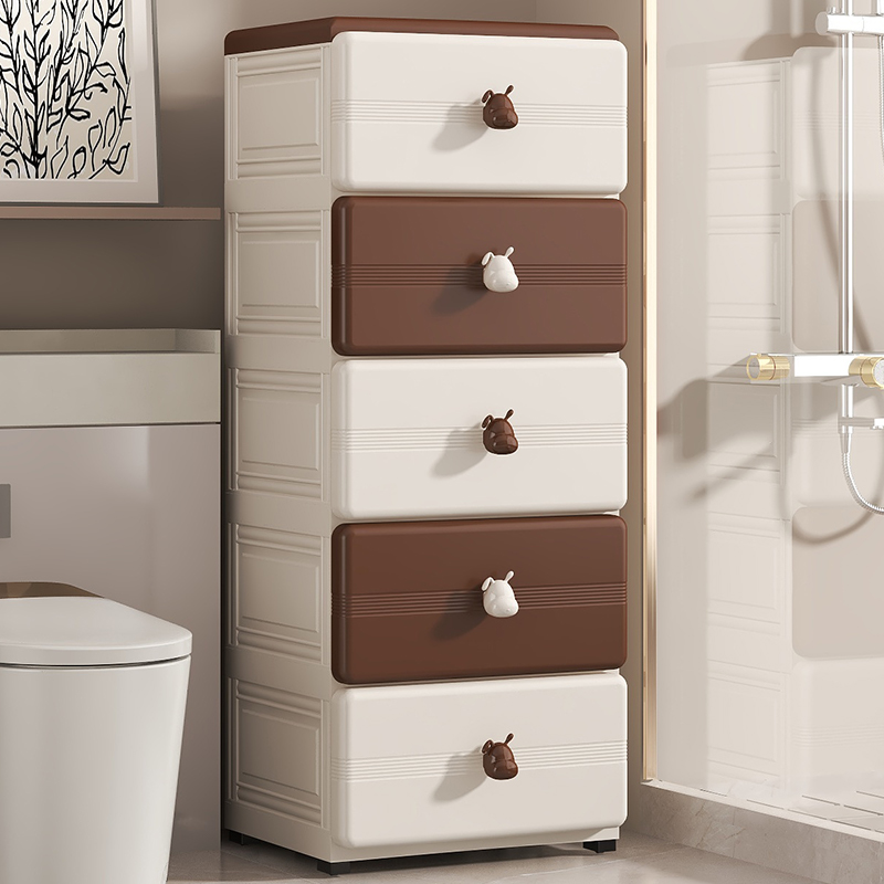 抽屉式卫生间置物架浴室收纳架子防水厕所储物柜洗手间落地洗澡间