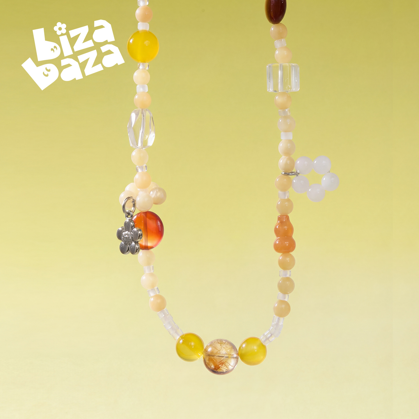 水晶多彩天然石女款项链