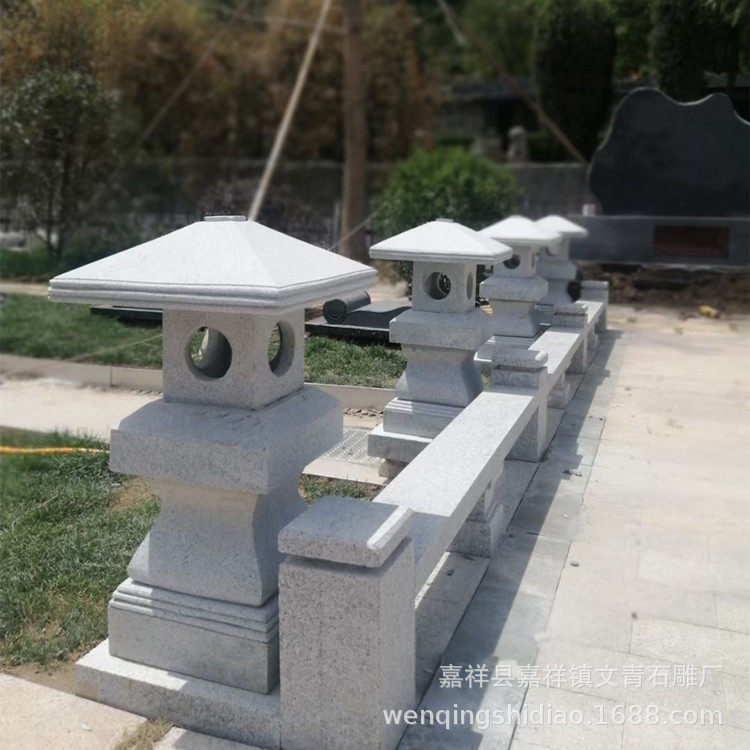制作园林景观石雕灯塔石灯大理石镂空石头灯塔整洁牢固