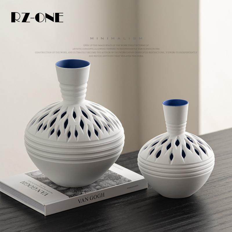 匠十三 创意现代简约几何陶瓷镂空花瓶装饰品客厅桌面餐桌摆件,鲜花速递/花卉仿真/绿植园艺,割草机/草坪机,淘宝优惠券,粉丝福利购,淘宝优惠卷