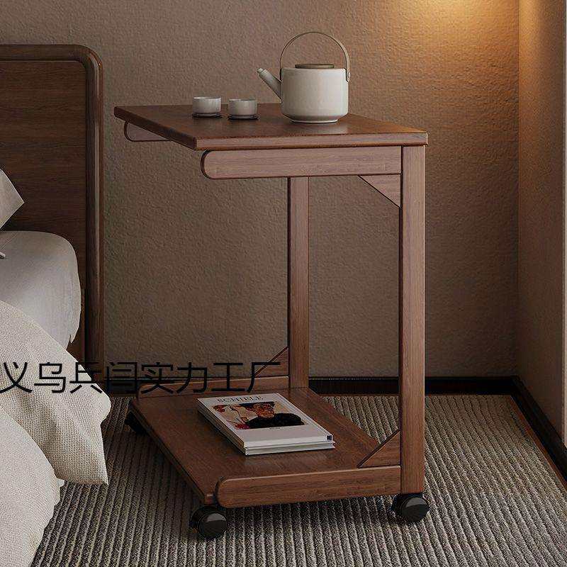 沙发边几可移动床头桌子带轮侧边柜家用客厅小户型实木小茶几角几,鲜花速递/花卉仿真/绿植园艺,割草机/草坪机,淘宝优惠券,粉丝福利购,淘宝优惠卷