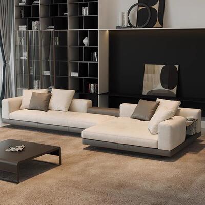 意式U型布艺沙发极简别墅大平层豪宅客厅组合Connery设计师康纳利