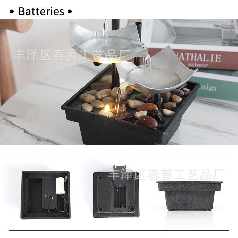 home decor流水摆件桌面喷泉工艺品公室流水喷泉风水摆件发