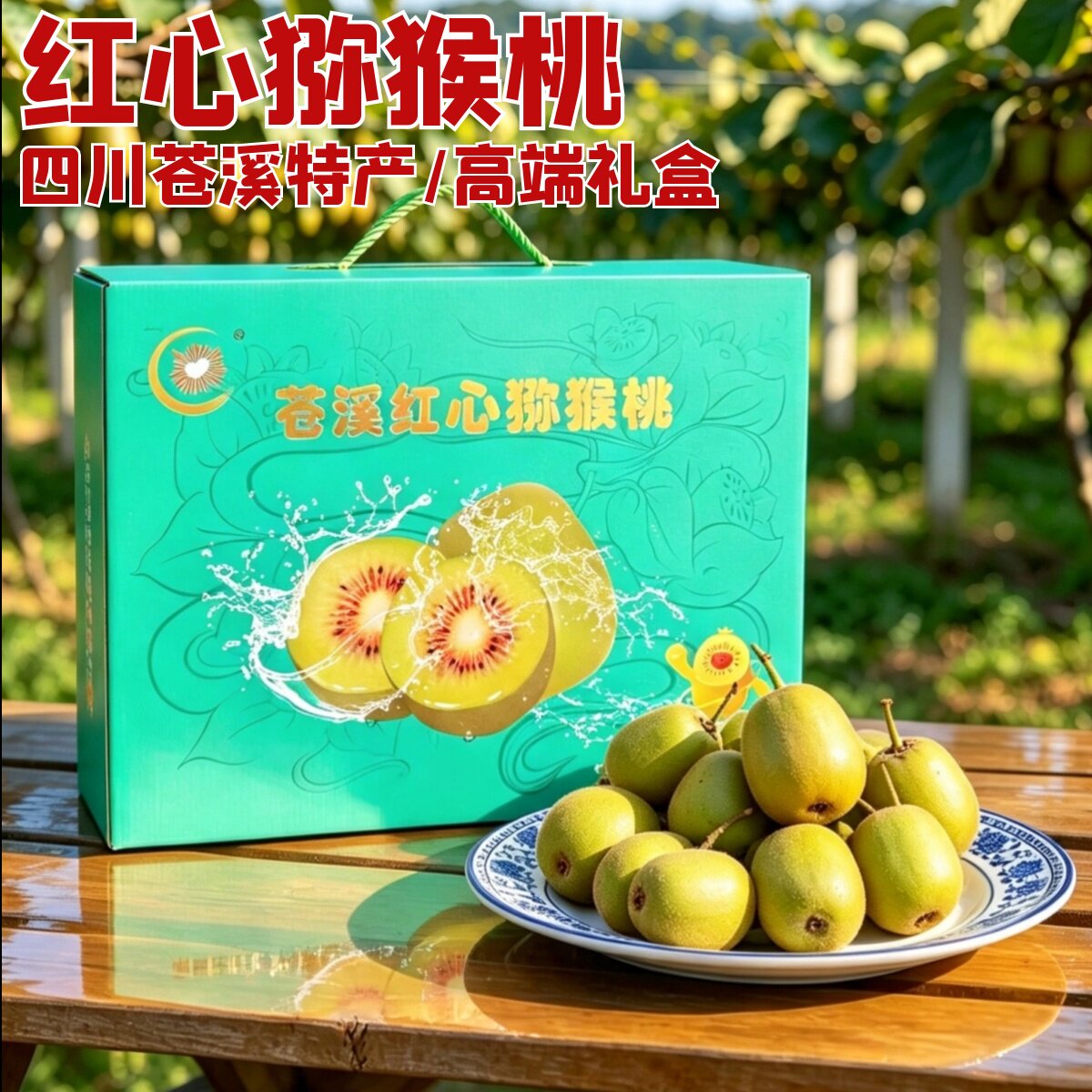 四川苍溪红心猕猴桃5斤高端礼盒