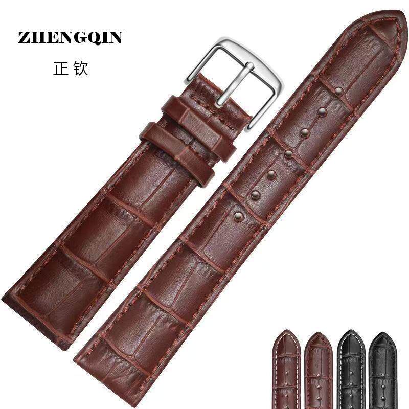 适用男士手表带皮带通用表带男女款高档腕表皮表带机械表时尚皮表