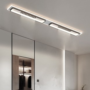 长条客厅明装 无主灯射灯家用简约衣帽间走廊过道天花灯轨道吸顶灯