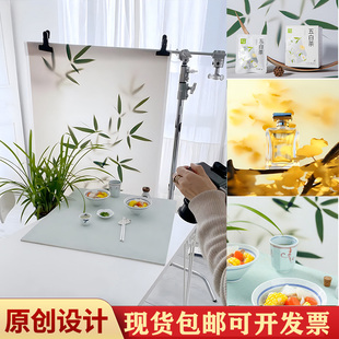 朦胧感背景布拍照道具虚化摄影场景搭建静物产品护肤品美妆花茶饮