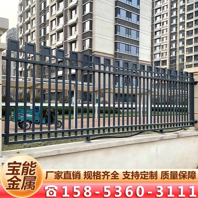 锌钢焊接艺术护栏小区铁艺焊接围栏别墅庭院景观防护栏围墙定制