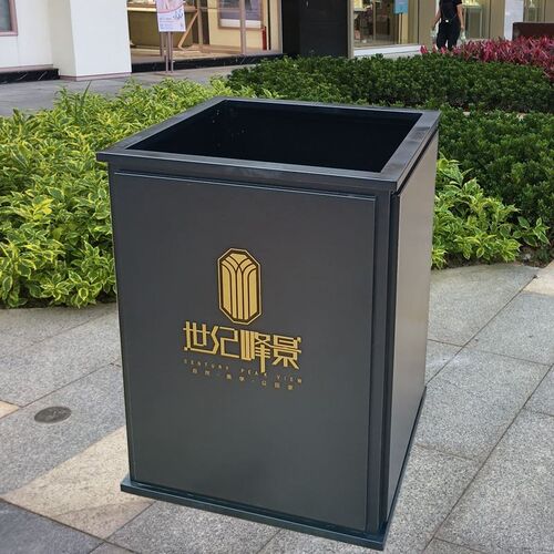 铁艺花箱组合户外花槽售楼部种植树箱花坛室外不锈钢花盆市政绿化