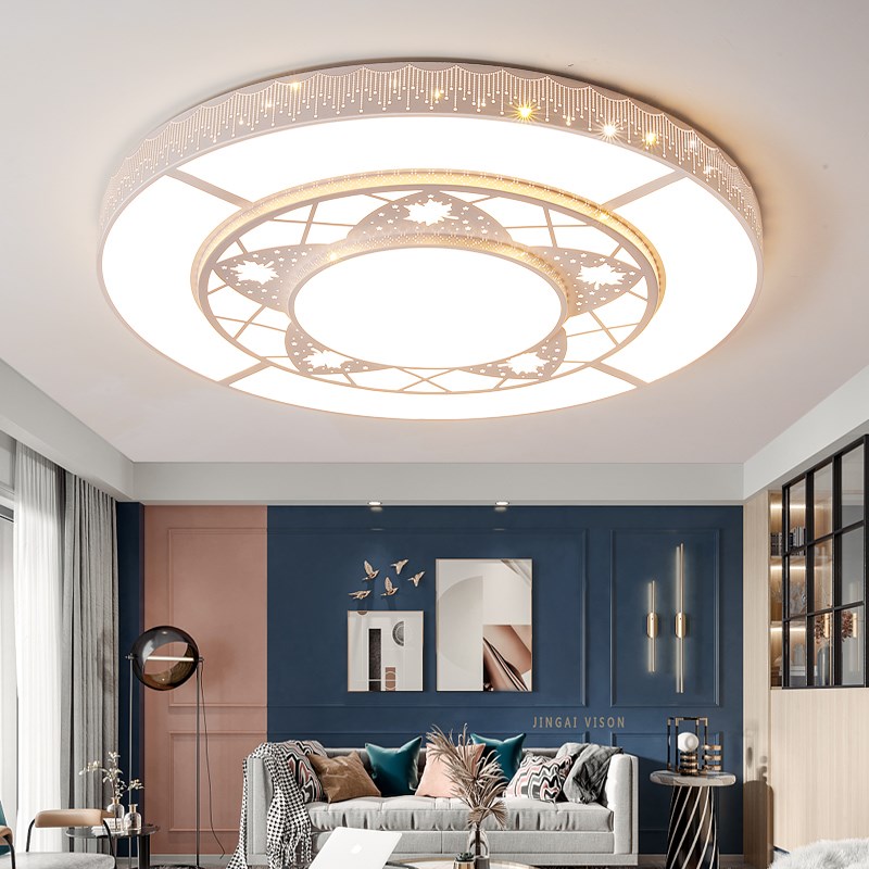 客厅主灯新款大堂会议室灯现代简约大气餐厅全光谱定制led吸顶灯