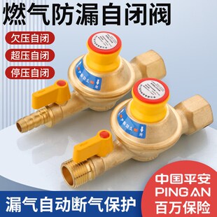 天燃气安全阀自动切断阀家用天然气管道燃气安全自闭阀