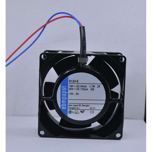 德国PAPST TYP 8124/8124G/8124K 18-30V 24V 8CM全金属直流风机