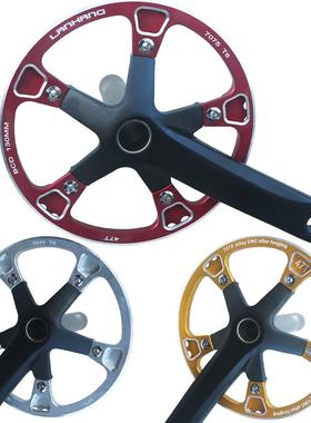 公路车一体曲柄牙盘 47T铝合金7075护盘齿盘 130BCD正负齿 170mm