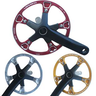 公路车一体曲柄牙盘 47T铝合金7075护盘齿盘 130BCD正负齿 170mm