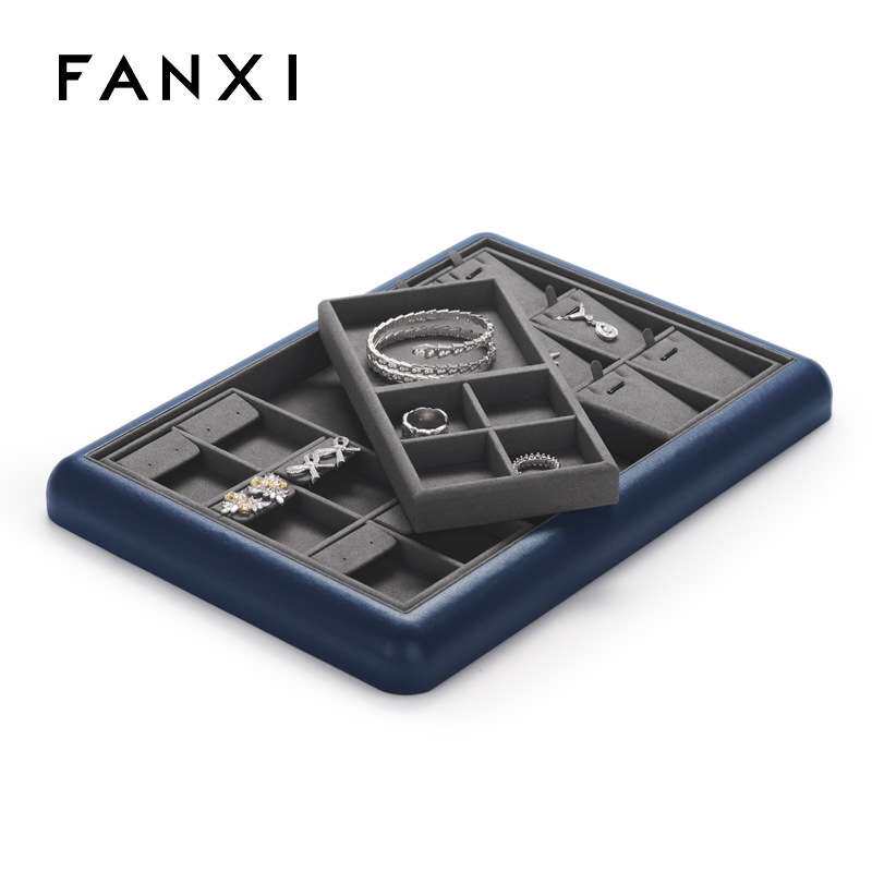 凡西FANXI首饰收纳盒创意PU多功能自由组合多功能饰品收纳盒P118
