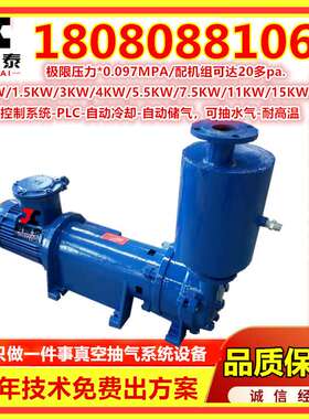 水箱泵2BV水环式真空泵组卧式带水箱真空泵耐磨腐蚀水循环真空泵