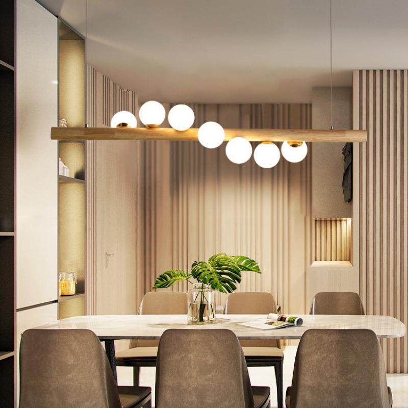 长条木艺餐桌吊灯北欧创意个性吧台书房小户型装修吊灯现代简约灯,电子元器件市场,其它元器件,淘宝优惠券,粉丝福利购,淘宝优惠卷