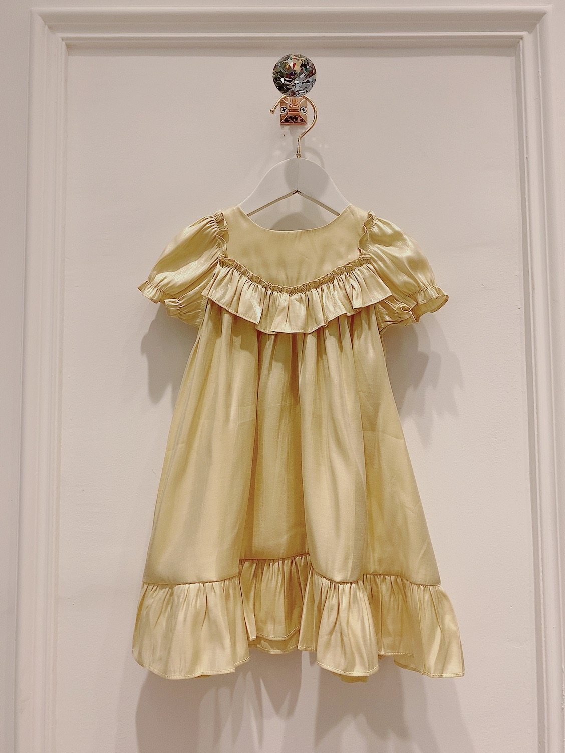 女童连衣裙2020夏韩版中小儿童气质款荷叶边淑女裙宝宝长裙子礼服