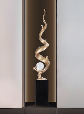 现代艺术客厅玄关摆件大型电视柜旁落地高级设计感雕塑家居装饰品
