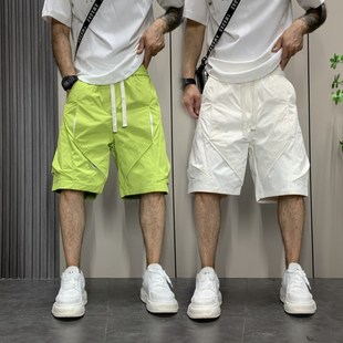 男中裤 沙滩裤 纯色速干简约男士 2025新款 五分裤 欧若风短裤 夏季 美式
