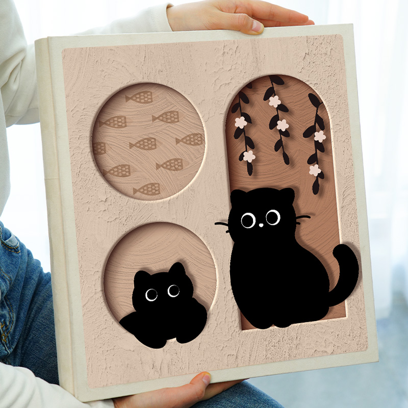 相册本纪念册家庭大容量情侣宝宝照片插页式5寸6寸78六收纳影集簿