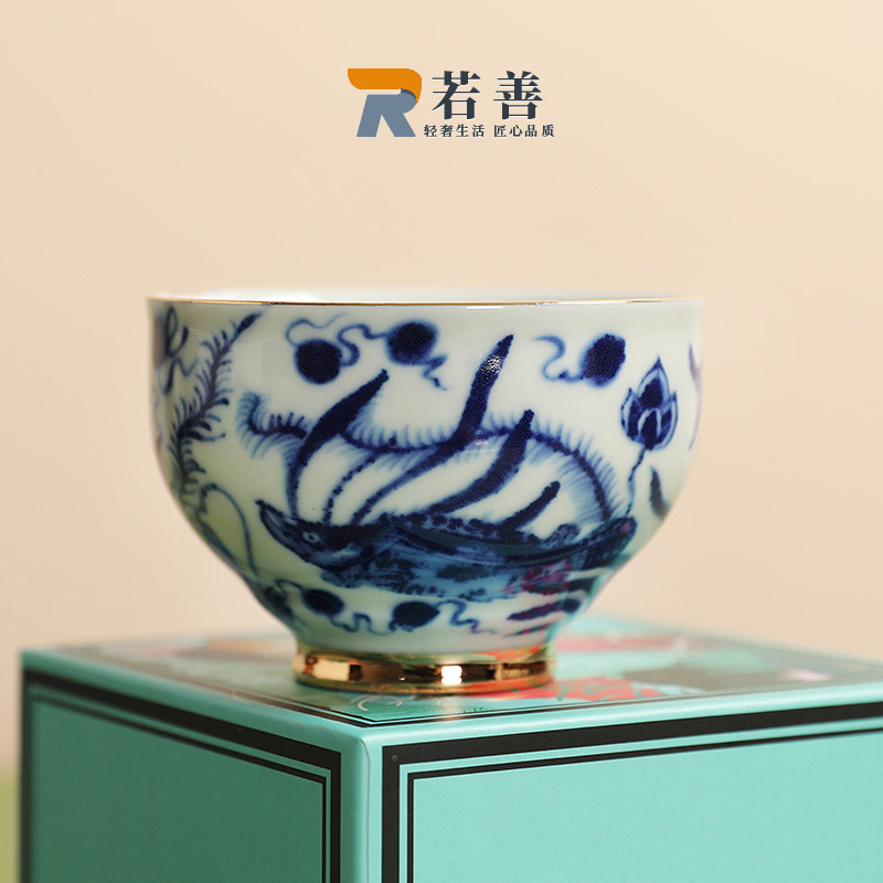 若善陶瓷茶杯单个主人杯单杯茶杯高档个人专用喝茶专用茶碗单只,餐饮具,茶杯,淘宝优惠券,粉丝福利购,淘宝优惠卷