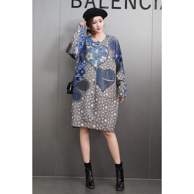 慵懒风优雅宽松连衣裙女2025春新款中长款毛衣裙针织打底裙显瘦