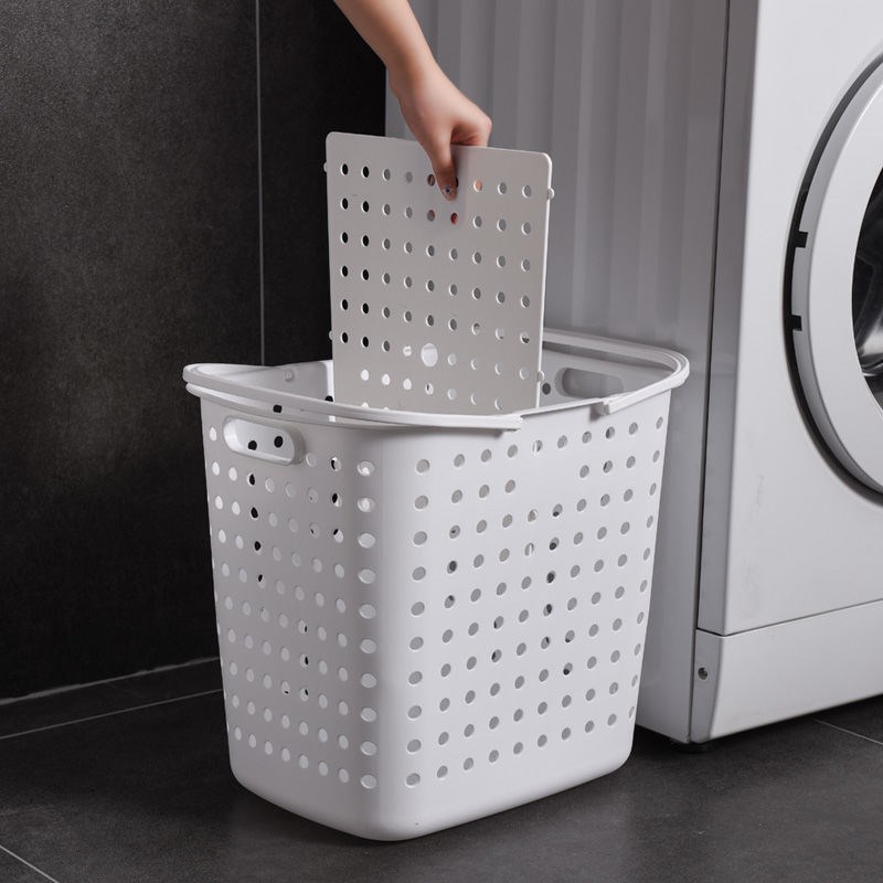 脏衣篮手提置物架镂空脏衣篓分隔多层洗澡手提篮干湿分离脏衣服篓