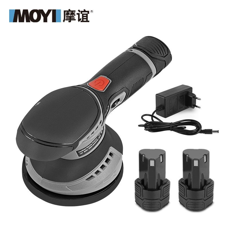 锂电抛光a机 汽车抛光打蜡清洗去划痕锂电便携家用车用 偏心打蜡