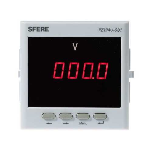 江苏斯菲尔电气PZ194U-9D1交流单相RS485通信数显电压表显示仪表
