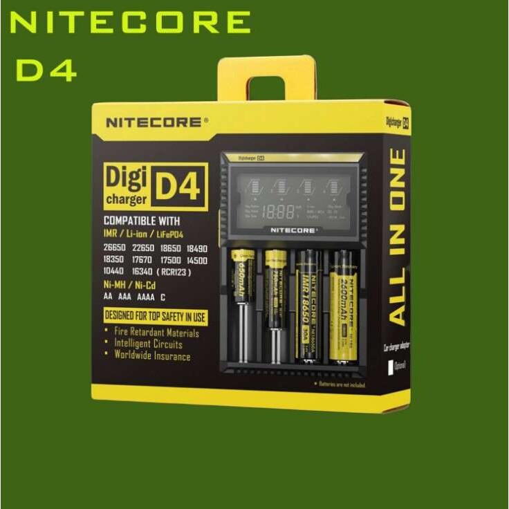 NITECORE D4 奈特科尔多功能18650电池智能充电器