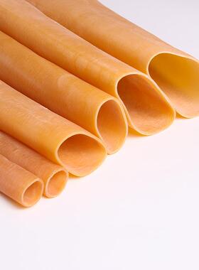 黄色橡胶圈橡皮管大口径空心橡胶管耐用〇型环套加长橡皮筋高弹性