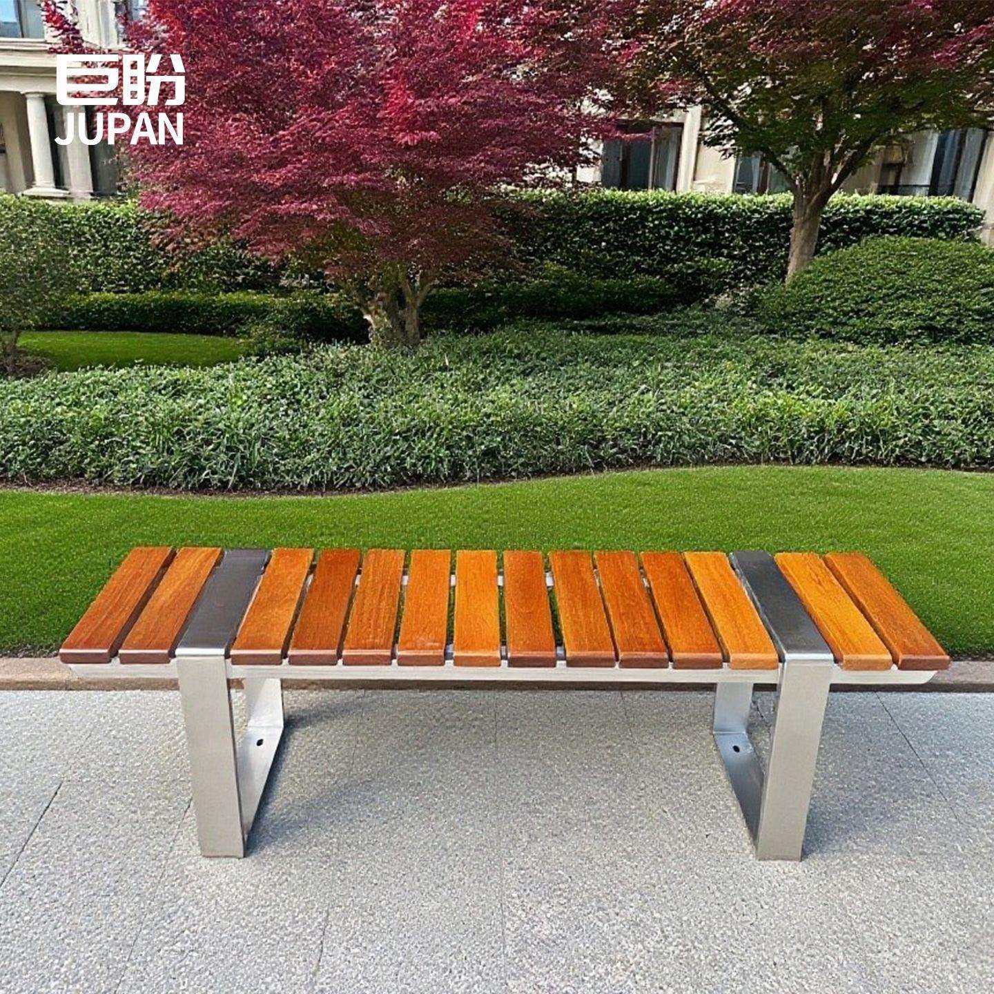 不锈钢户外长椅公园椅菠萝格防腐木凳子室外小区庭院休闲坐椅座椅,鲜花速递/花卉仿真/绿植园艺,割草机/草坪机,淘宝优惠券,粉丝福利购,淘宝优惠卷