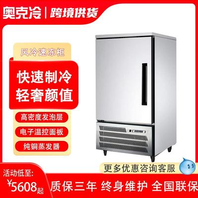 速冻柜商用风冷饺子海参榴莲包子海鲜蛋糕生胚插盘急冻柜速冻机