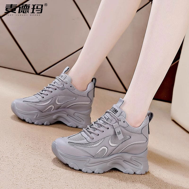 内增高老爹鞋子女2024夏秋新款百搭运动鞋爆款厚底显脚小休闲女鞋