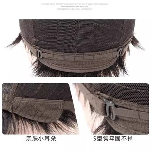 许昌假发男短发光头真发全头套式男生假发套全真发自然全真人发丝