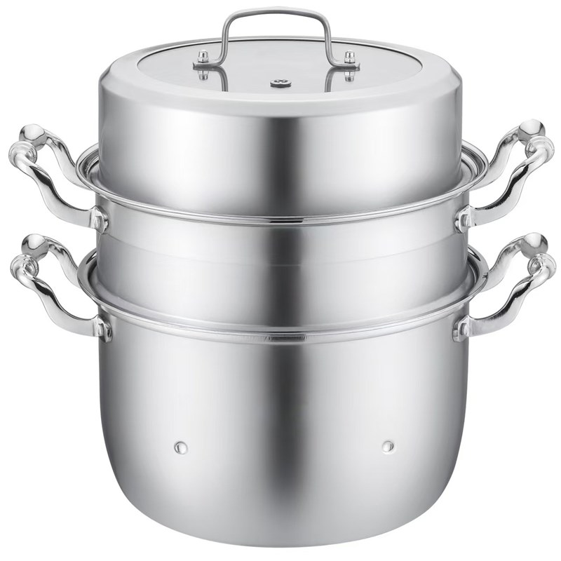 316不锈钢五层钢加厚多层蒸锅 超大容量多功能家用蒸煮锅三层汤锅
