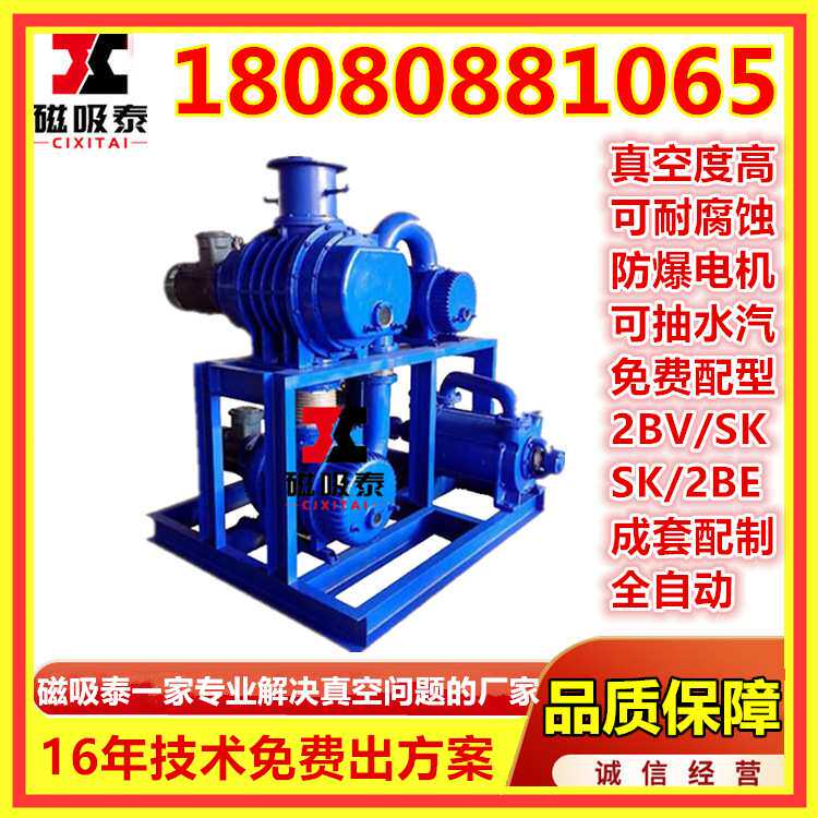 JZJ2B70-2.2.1真空机组 ZJP70-30-15罗茨增压泵2BV2061水环真空泵