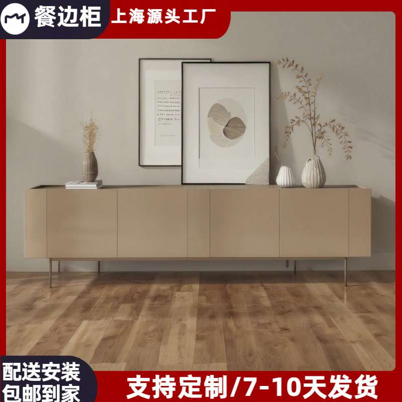 墨绿色烤漆电视柜视听柜现代简约边柜客厅地柜茶几组合多功能柜