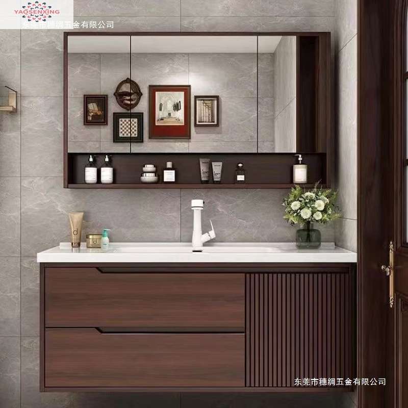 森兴橡木烤漆浴室柜组合卫生间洗漱台一体陶瓷洗脸手盆柜智能镜柜