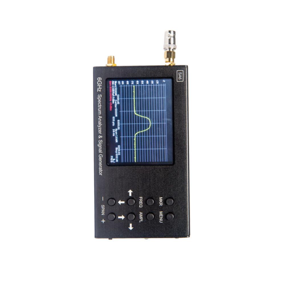 3.2寸手持频谱分析仪SA6支持35-6200MHz信号发生器频谱仪